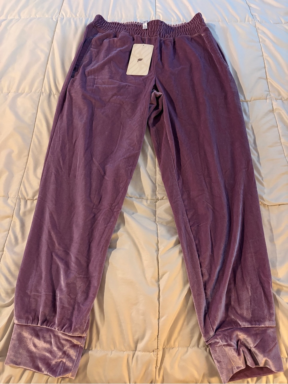 Fabletics Daria Velour Jogger Pants – Purple – NWT – Size S